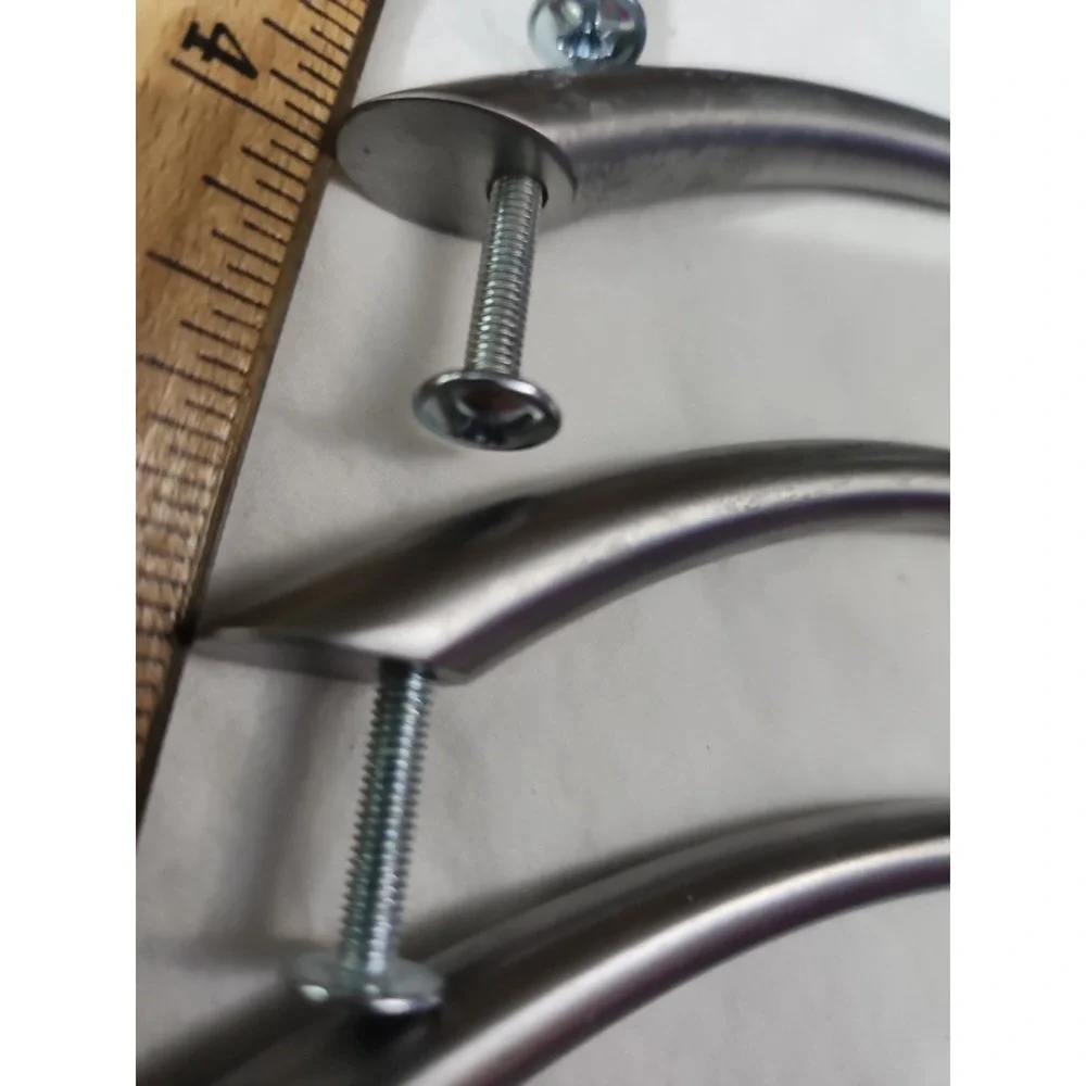 Satin Nickle Large Cupboard Or‎ Drawer Pulls 6
